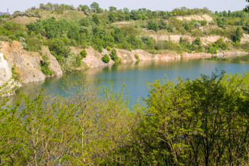 Lake at abandoned quarry