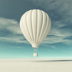White hot air balloon © Orlando Florin Rosu