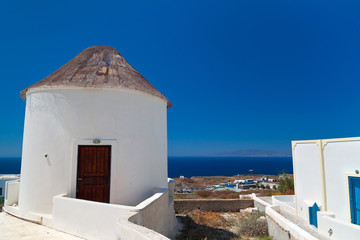 Oia village at Santorini island. Greece