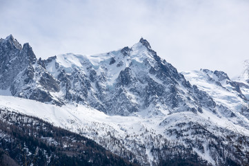 Obraz premium Panoramic view of french Alps