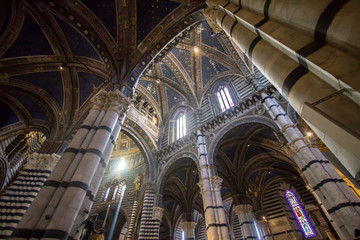Fototapeta premium Interior of Siena Cathedral in Tuscany, Italy