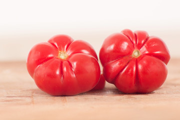 Fresh and juicy red tomatoes