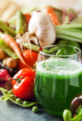 Assortment of raw fresh vegetables