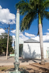 LAS TUNAS, CUBA - JAN 27, 2016: Monumento a Alfabetizacion (Monument of the literacy) in Las Tunas