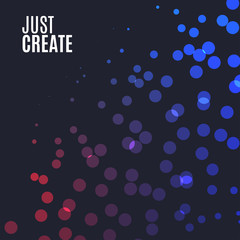 Abstract red blue vector design round elements for graphic layout