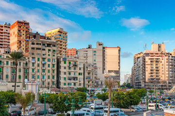 Fototapeta na wymiar View of Alexandria, Egypt