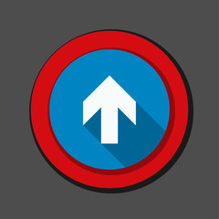 Ahead Up Arrow sign illustration