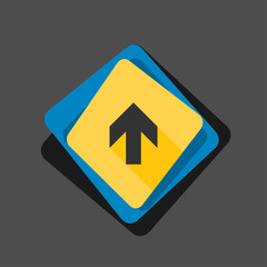 Ahead Up Arrow sign illustration