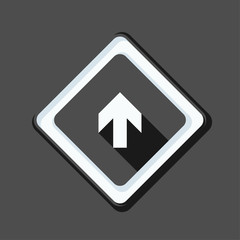 Ahead Up Arrow sign illustration