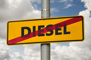 Obraz premium Dieselverbot 02 - 06
