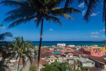Fototapeta na wymiar Aerial view of Baracoa, Cuba