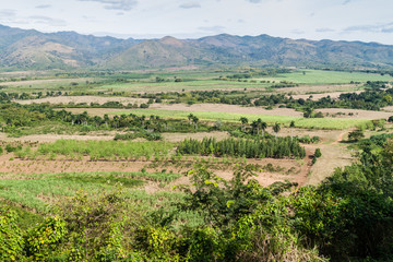 Fototapeta na wymiar Valle de los Ingenios valley near Trinidad, Cuba