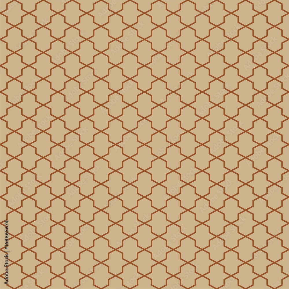 Poster abstract pattern in arabian style. seamless vector background. geometric tile texture
