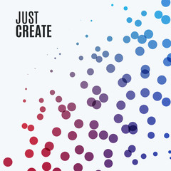 Abstract vector design round elements for graphic template