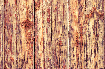 old vintage wooden background with vertical boards. Shabby chic French Provence style.