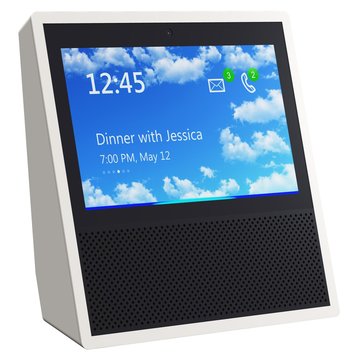 Smart speaker with voice control and display