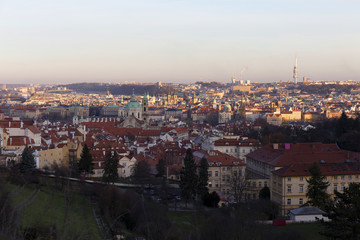 Fototapeta na wymiar View on Prague City, Czech Republic