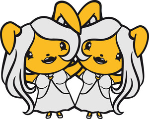 freundinnen paar liebe 2 team party freunde girl sexy schön mädchen frau weiblich hübsch freundlich begrüßen kaninchen hase klein süß niedlich glücklich