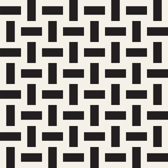 Crosshatch vector seamless geometric pattern. Crossed graphic rectangles background. Checkered motif. Seamless texture of crosshatched bold lines. Trellis simple fabric print.