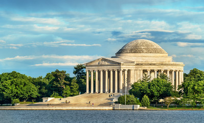 The Jefferson Memorial, a presidential memorial in Washington, D.C.