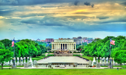 View of the Lincoln Memorial on the National Mall in Washington, D.C.