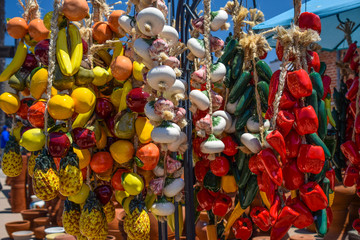 Colorful ceramic vegetable 