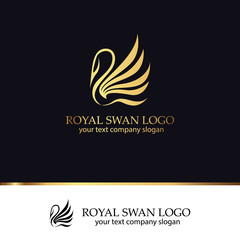 Fototapeta na wymiar swan logo