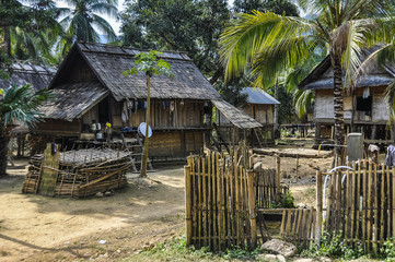 Small village near Muang Ngoi, Laos