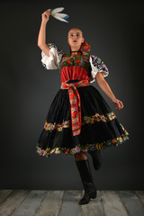 Slovakian folklore. Traditional costume.