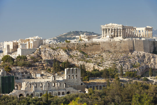 Acropolis view from Philapappos Monument 
