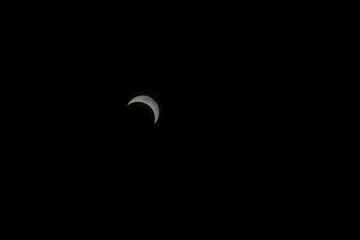 Naklejka premium Solar eclipse, New York NY august 21 2017