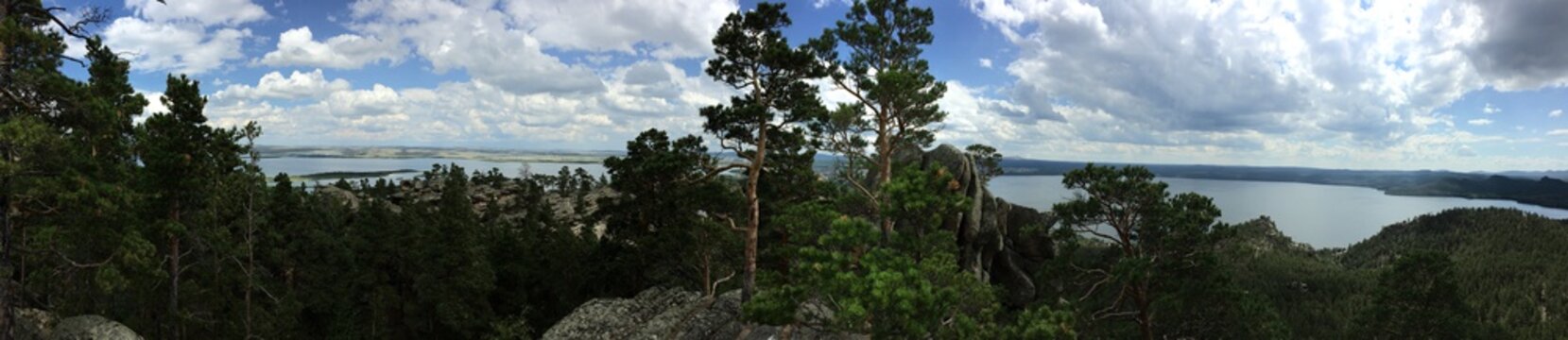 Top view panoramic landscape