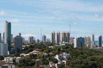 Aerial View of Skyscrapers in Salvador Bahia, Brazil