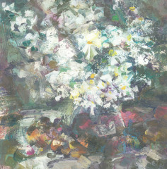 Obrazy  Martwa natura z białymi kwiatami