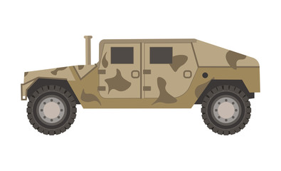 Obraz premium Armored military vehicle with c