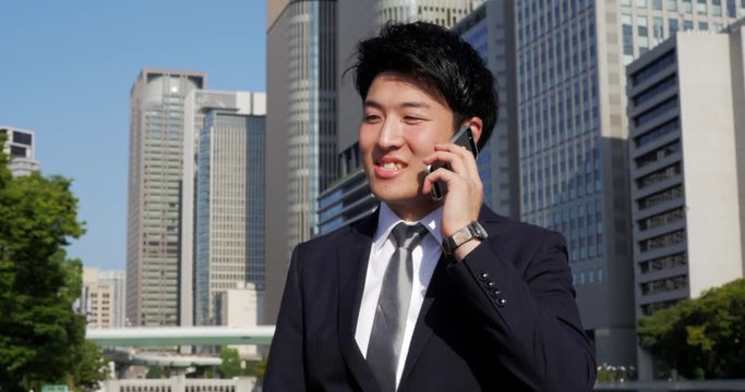 Business man closes a deal.