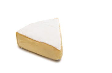 Brie cheese isolated