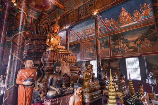 Wat Phnom is a Buddhist temple located in Phnom Penh, Cambodia. It is the tallest religious structure in the city.