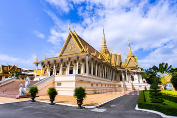 Fototapeta na wymiar Royal Palace Chanchhaya Pavilion in Phnom Penh, Cambodia.