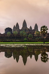 Angkor Wat is a temple complex in Cambodia and the largest religious monument in the world