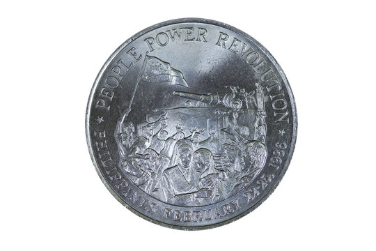 Commemorative coin featuring the People Power revolution