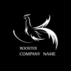 Logo for the chicken farm. Vector illustration