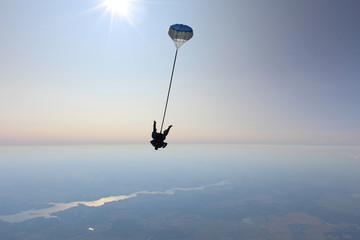 Tandem skydiving
