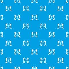 Butterfly pattern seamless blue