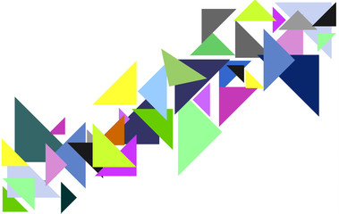 Vector interesting background with triangles