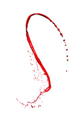 splash of red wine