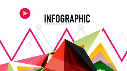 Modern triangle presentation template