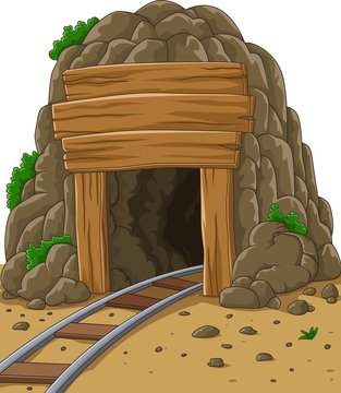 Cartoon Mine Entrance