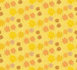 Obraz premium Maple leaf autumn patterns seamless