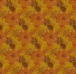 Maple leaf autumn patterns seamless
